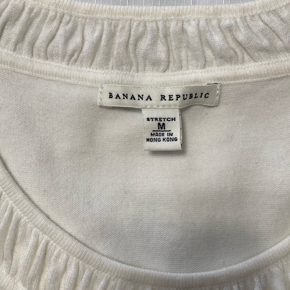 Banana Republic Cream Sweater Vest Size M - Picture 5 of 8